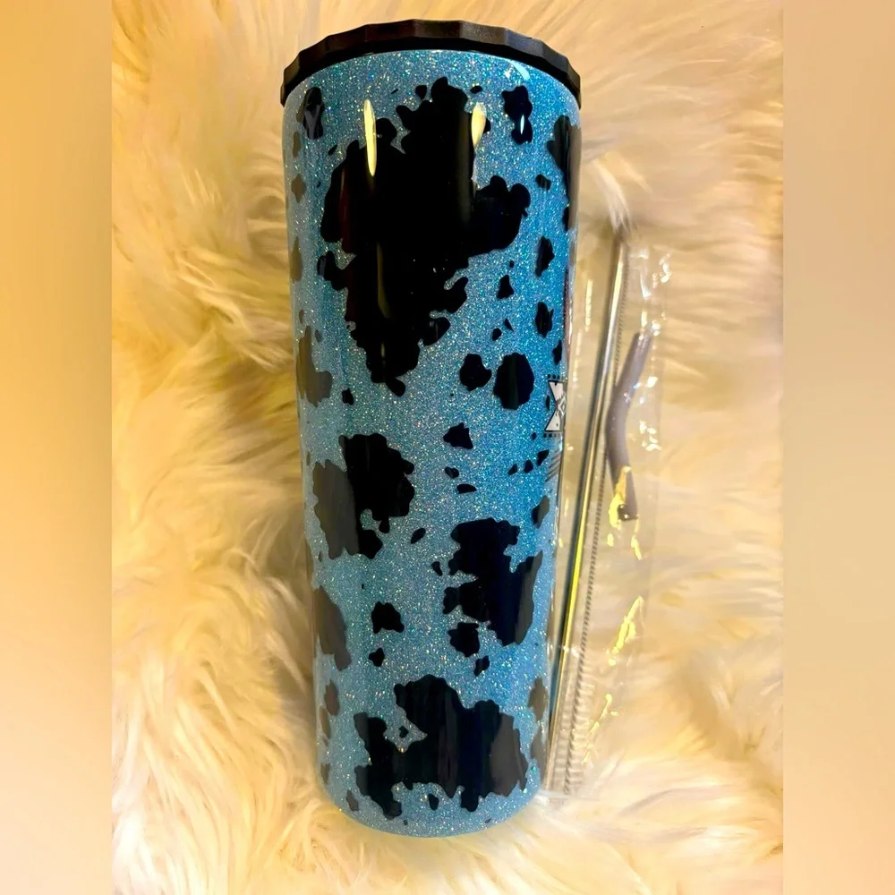 34 oz Handmade epoxied/glittered Tumbler-NEW